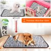 Pet Heating Pad Dog Cat Electric Heating Mat Waterproof Adjustable Warming Blanket with Chew Resistant Steel Cord Case